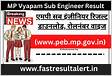 MP Vyapam Sub Engineer Result 2024 MP SE Cutoff Mark